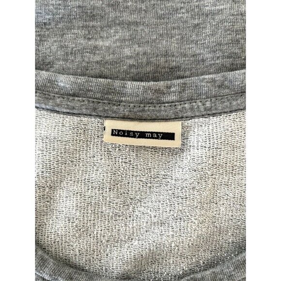 Noisy May Women's Small Sweatshirt Dress 90s Grunge Goth Vibes Urban Feel - Picture 7 of 10